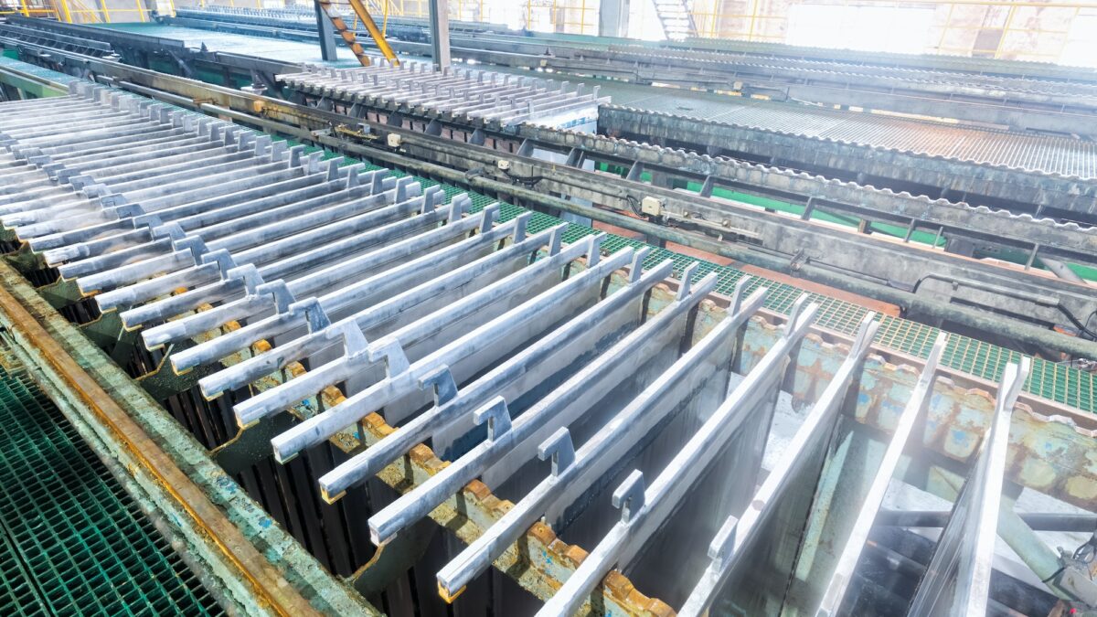 electrolytic zinc production line