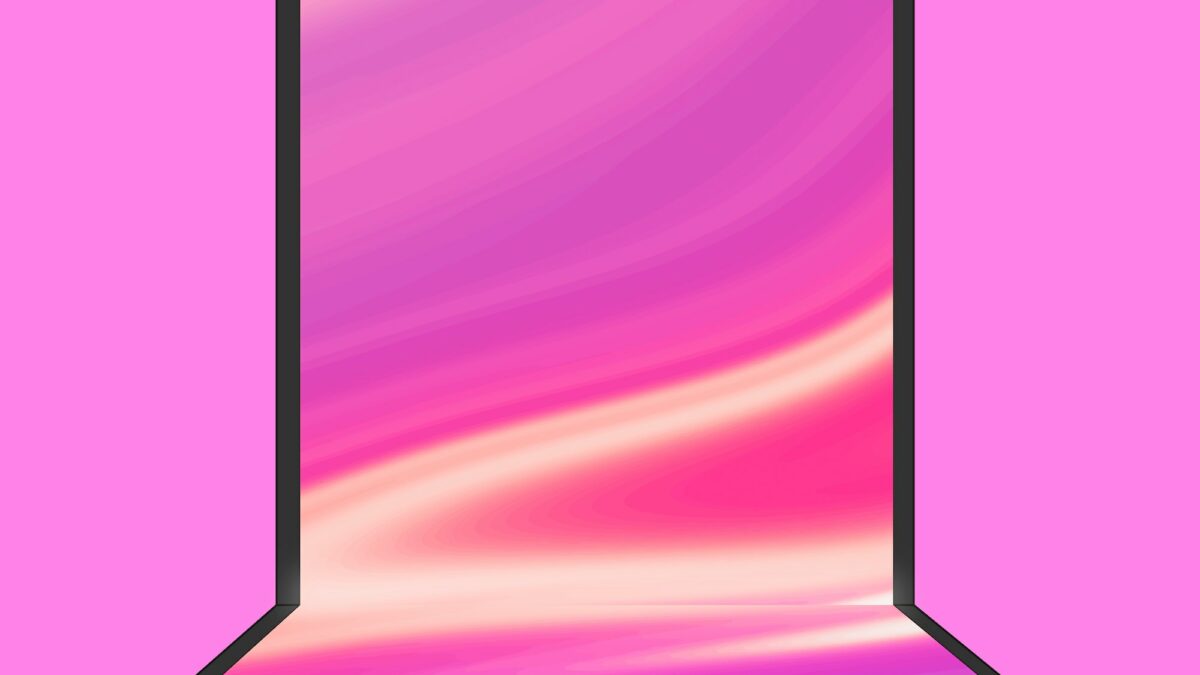 Black SAMSUNG Galaxy Z Flip blank screen, flip phone illustration