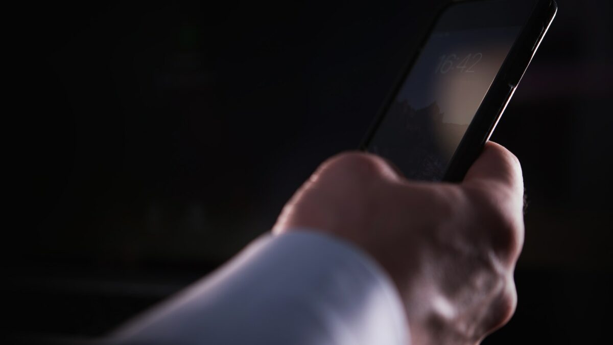 Hand with Smartphone Closeup
