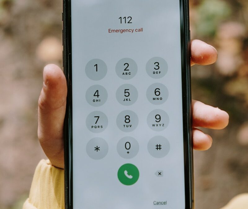 A Mobile Phone Screen on an Emergency Call