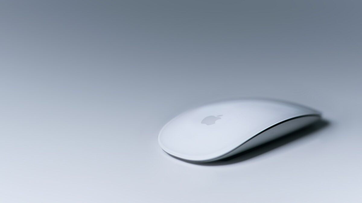 Magic Mouse on white surface