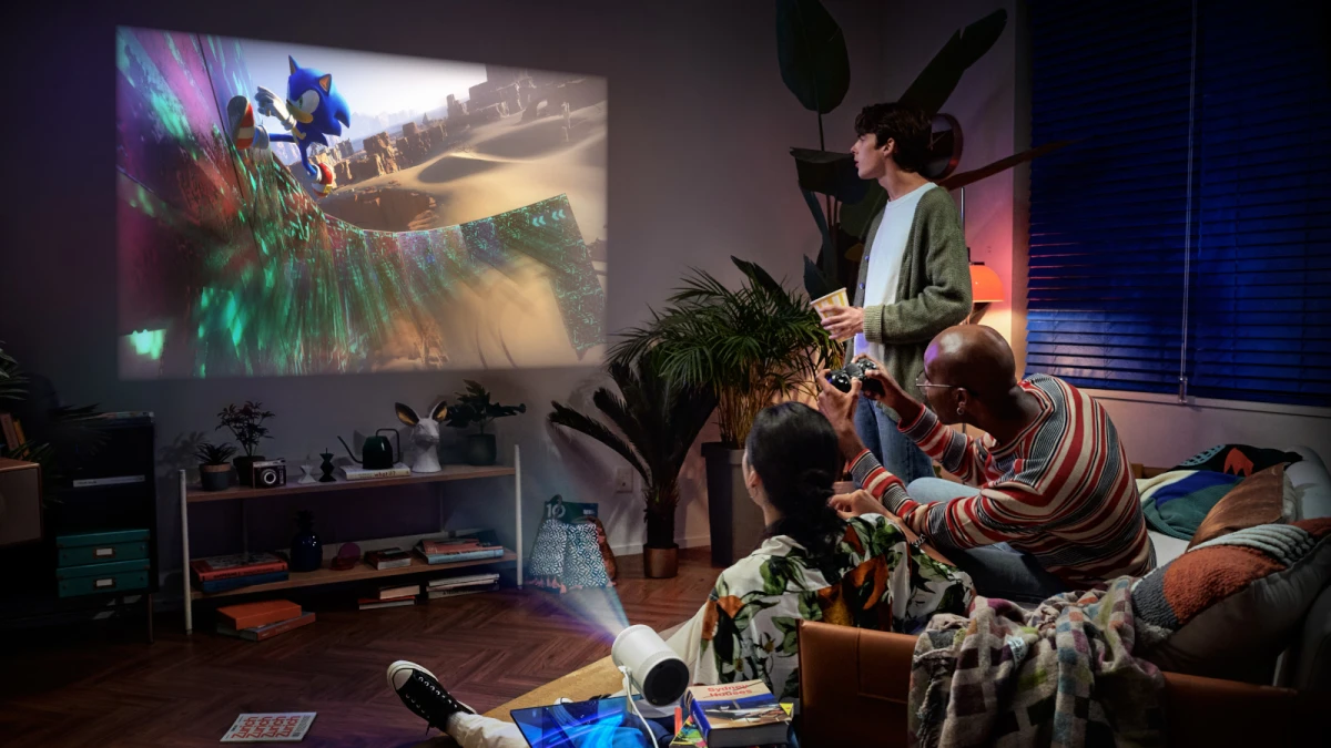 Zocken auf Riesenleinwand: Samsung enthüllt tragbaren Projektor mit integriertem Cloud-Gaming
