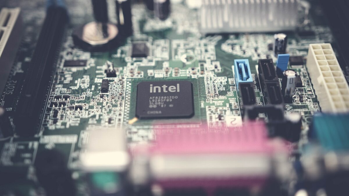 Selective Focus Photography of Motherboard
