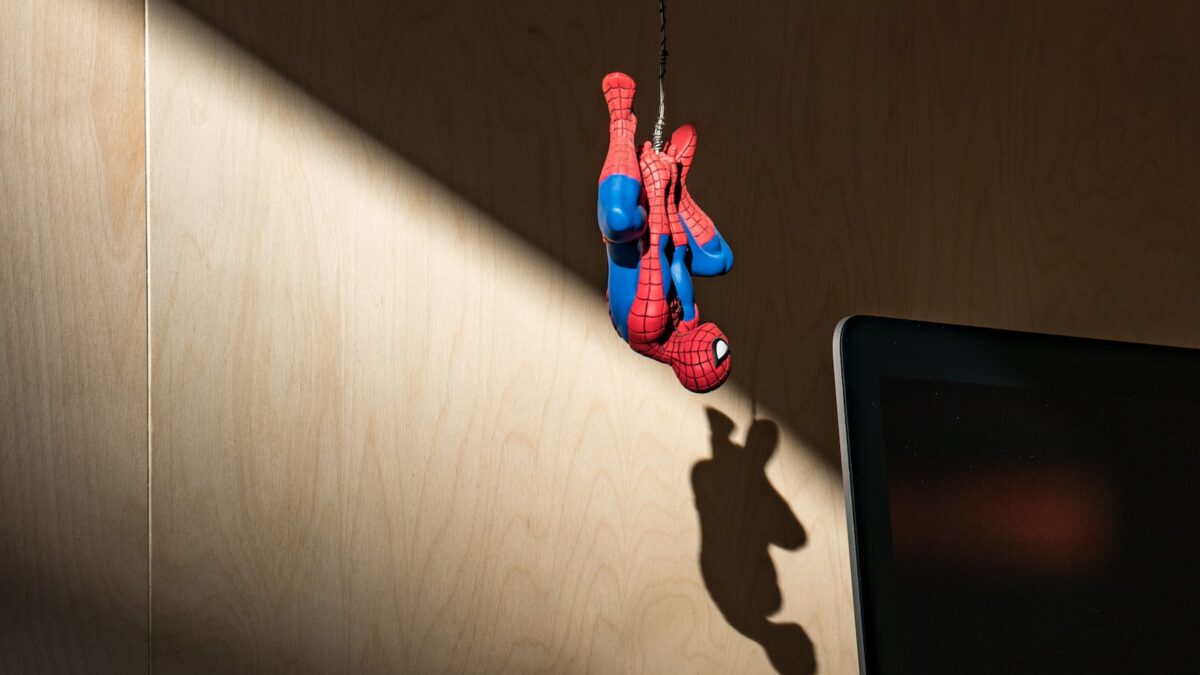Spider-Man hanging action figure