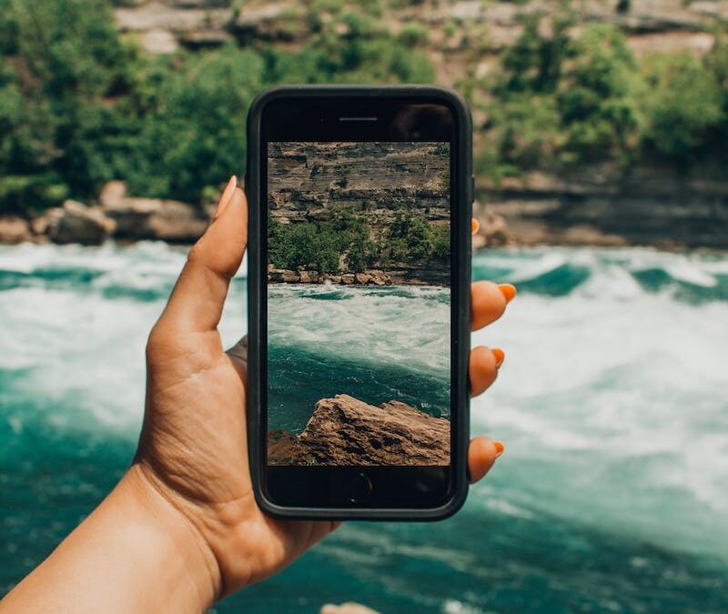 Image of River on Smartphone