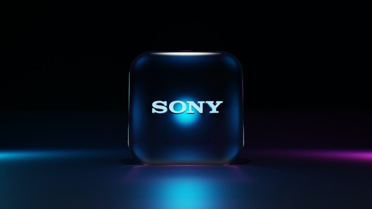 a purple rectangular object with a blue logo on it