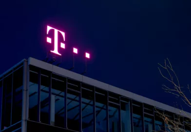 lighted signage of T-mobile