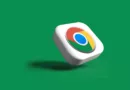 a white google logo on a green background