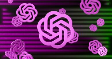 a purple and green background with intertwined circles
